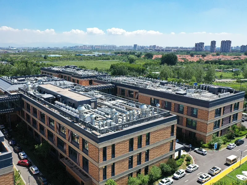 multi story commercial building school hospital