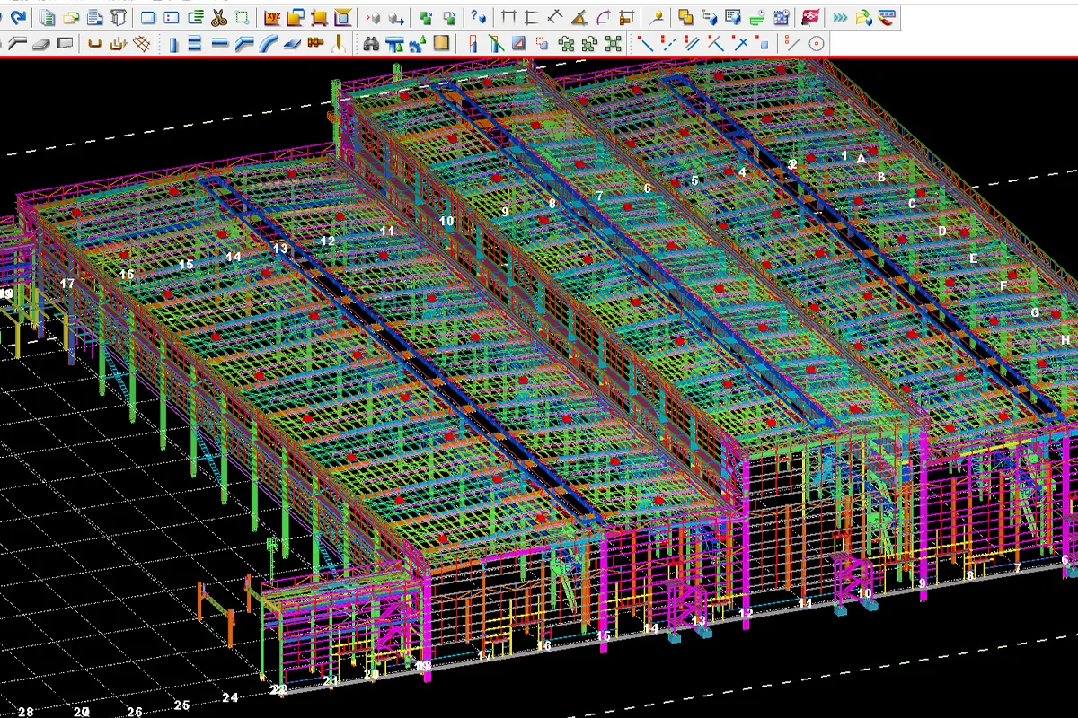steel structure building design and detailing